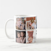 Ik hou van je, opa | Custom Photo Collage Coffee M Koffiemok (Links)