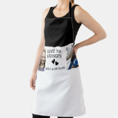 Ik hou van je, opa | Modern Collage Photo Schort (Insitu)