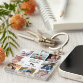 Ik hou van je, opa | Moderne Collage Foto Sleutelh Sleutelhanger (Voorkant Rechts)