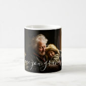 Ik hou van je opa mooie foto sjabloon tekst koffiemok (Center)