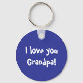 Ik hou van je opa sleutelhanger (Voorkant)