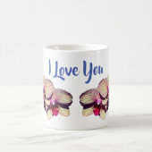 Ik hou van je orchidee ventiel koffiemok (Center)