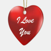 Ik hou van je ornament hart (Links)