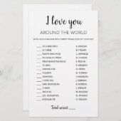 Ik hou van je over de hele wereld met Answers (Voorkant / Achterkant)
