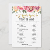 Ik hou van je over de hele wereld met Answers Game Kaart (Voorkant)