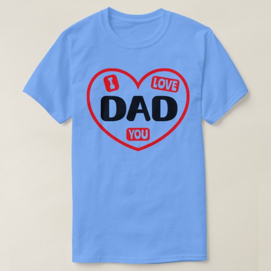 Ik hou van je pa 1 t-shirt (Design voorkant)