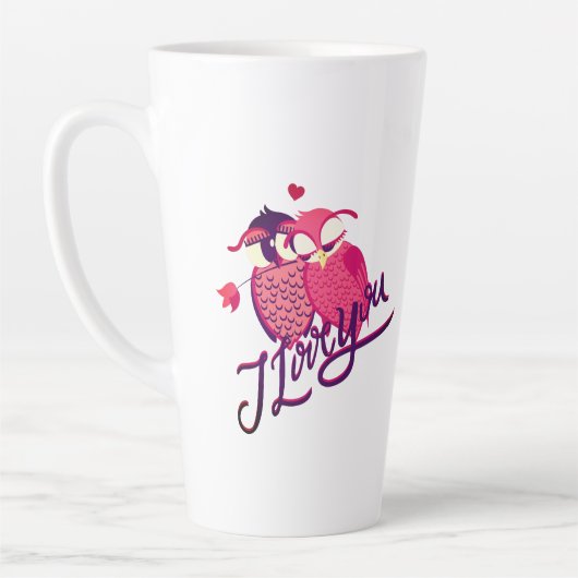 Ik hou van je paarse sweatshirt Coffee Mok (Links)