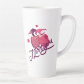 Ik hou van je paarse sweatshirt Coffee Mok (Rechts)