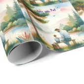 Ik hou van je, pap cadeaupapier (Rol Hoek)