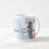 Ik hou van je pap fotocollage Mok (Voorkant rechts)