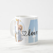 Ik hou van je pap fotocollage Mok (Voorkant links)