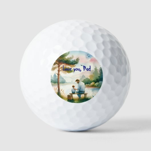 Ik hou van je, pap golfballen (Voorkant)