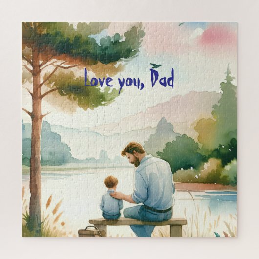 Ik hou van je, pap legpuzzel (Verticaal)
