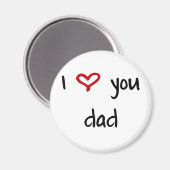 Ik hou van je, pap magneet (Voorkant / Achterkant)