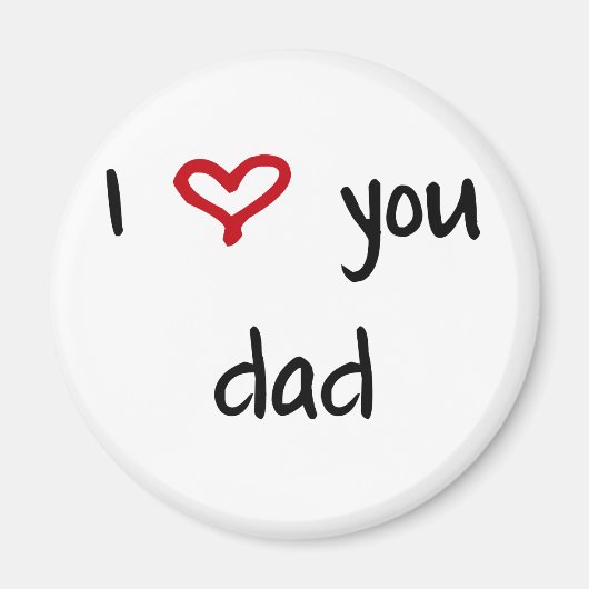 Ik hou van je, pap magneet (Voorkant)