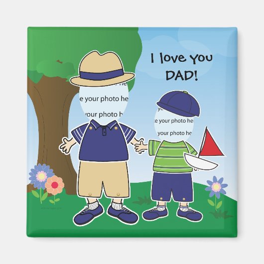 , ik hou van je, pap magneet (Voorkant)