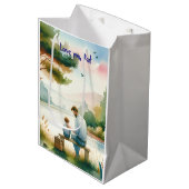 Ik hou van je, pap medium cadeauzakje (Voorkant Gekanteld)