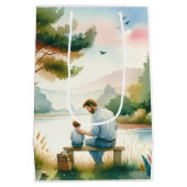 Ik hou van je, pap medium cadeauzakje (Achterkant)