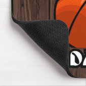 Ik hou van je pap rustieke basketbal Muismat (Hoek)