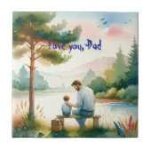 Ik hou van je, pap tegeltje (Voorkant)