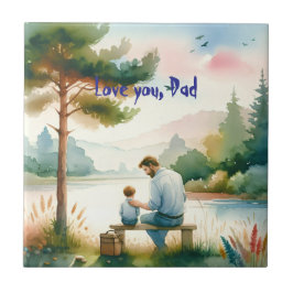 Ik hou van je, pap tegeltje