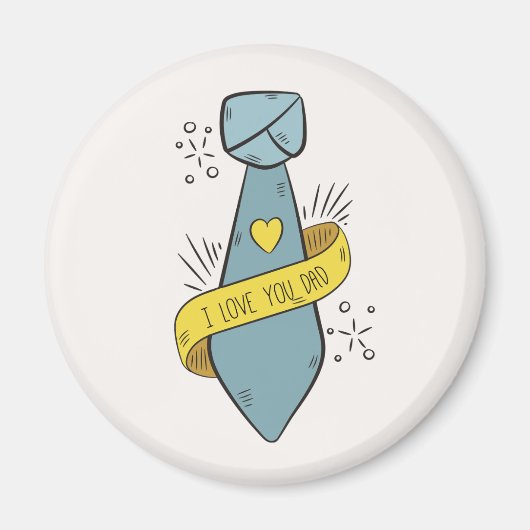 Ik hou van je pap Vaderdag | Magneet (Voorkant)