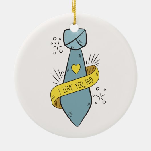 Ik hou van je pap Vaderdag | ORNAMENT (Achterkant)