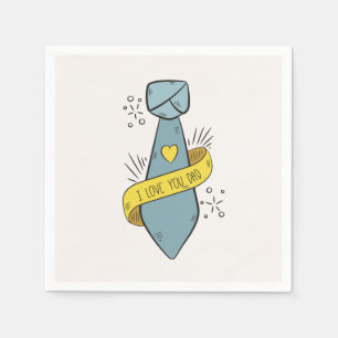 Ik hou van je pap Vaderdag   Servet