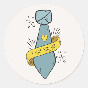 Ik hou van je pap Vaderdag   STICKER