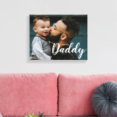 Ik hou van je papa Aangepaste foto Canvas Afdruk (Insitu (Woonkamer))