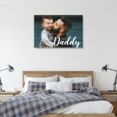 Ik hou van je papa Aangepaste foto Canvas Afdruk (Insitu (Slaapkamer))