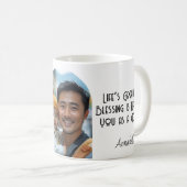 Ik hou van je papa aangepaste foto en citaat koffiemok (Voorkant rechts)