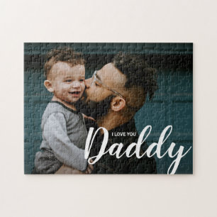 Ik hou van je papa Aangepaste foto Legpuzzel