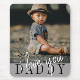 Ik hou van je papa Aangepaste foto Muismat