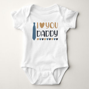 Ik hou van je papa Baby Bodysuit