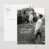 Ik hou van je papa briefkaart (Voorkant / Achterkant)