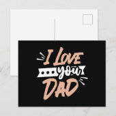 Ik hou van je Papa Briefkaart (Voorkant / Achterkant)