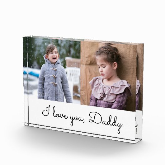 Ik hou van je papa / collage fotoblokken (Rechts)