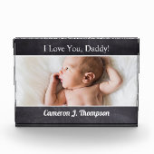 Ik hou van je Papa Custom Photo vaderdag Fotoblokken (Voorkant)