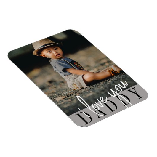 Ik hou van je papa foto magneet (Rechterzijde)