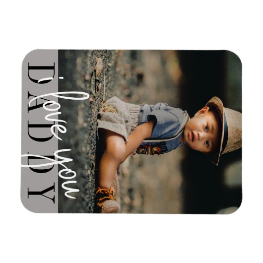 Ik hou van je papa foto magneet (Horizontaal)