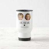Ik hou van je, papa | Gepersonaliseerde gezichtsfo Reisbeker (Center)