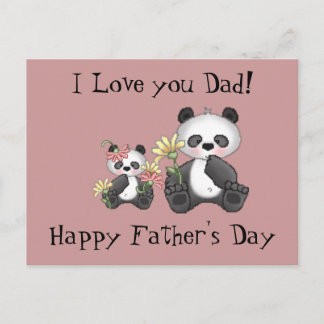 Ik hou van je, papa! Happy Vaderdag Briefkaart
