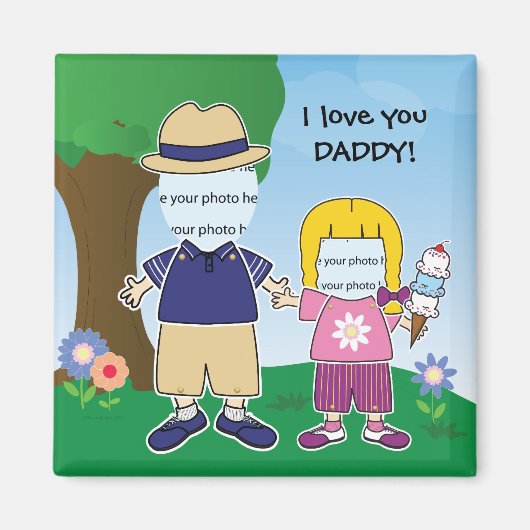  ik hou van je papa magneet (Voorkant)