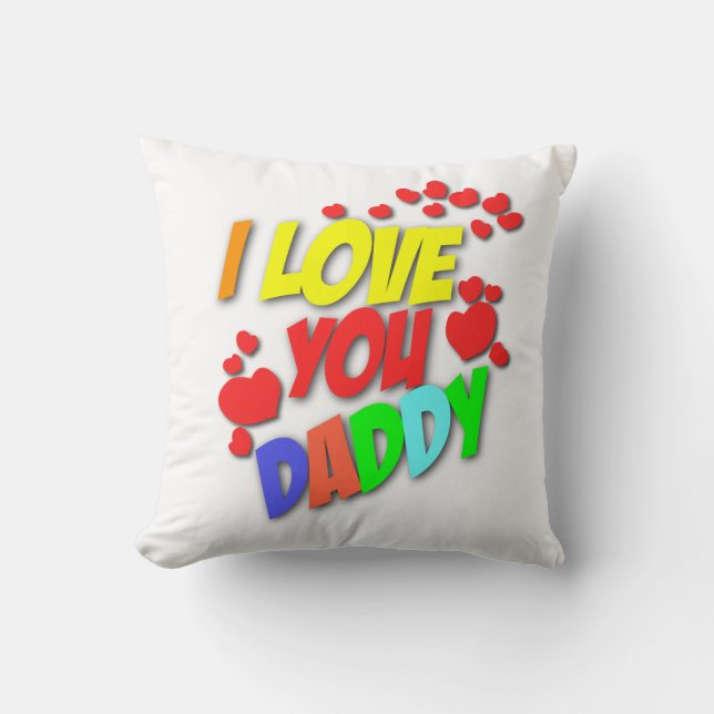 Ik hou van je papa Pillow Kussen (Voorkant)