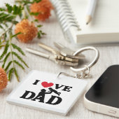 ik hou van je papa sleutelhanger (Voorkant Rechts)