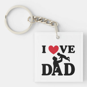 ik hou van je papa sleutelhanger