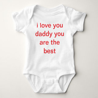 Ik hou van je papa T-shirt voor baby