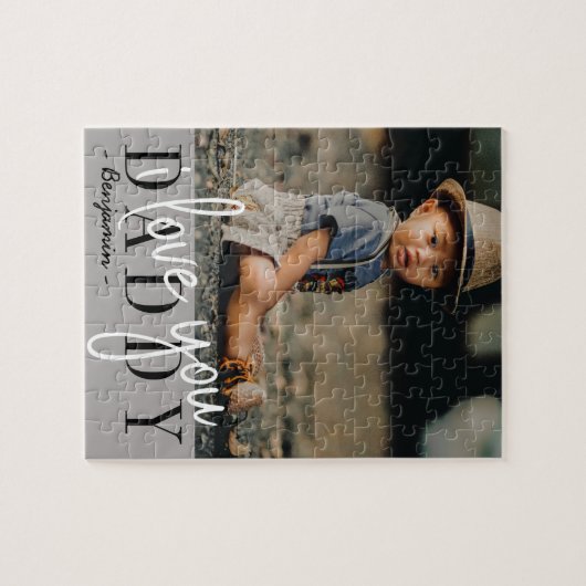 Ik hou van je papa Vaderdag Legpuzzel (Horizontaal)