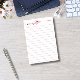 Ik hou van je papieren vliegtuig, roze, eenvoudig  post-it® notes